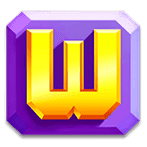 ลักษณ์ Wild เป็นรูป ดับเบิ้ลยูสีเหลือง 